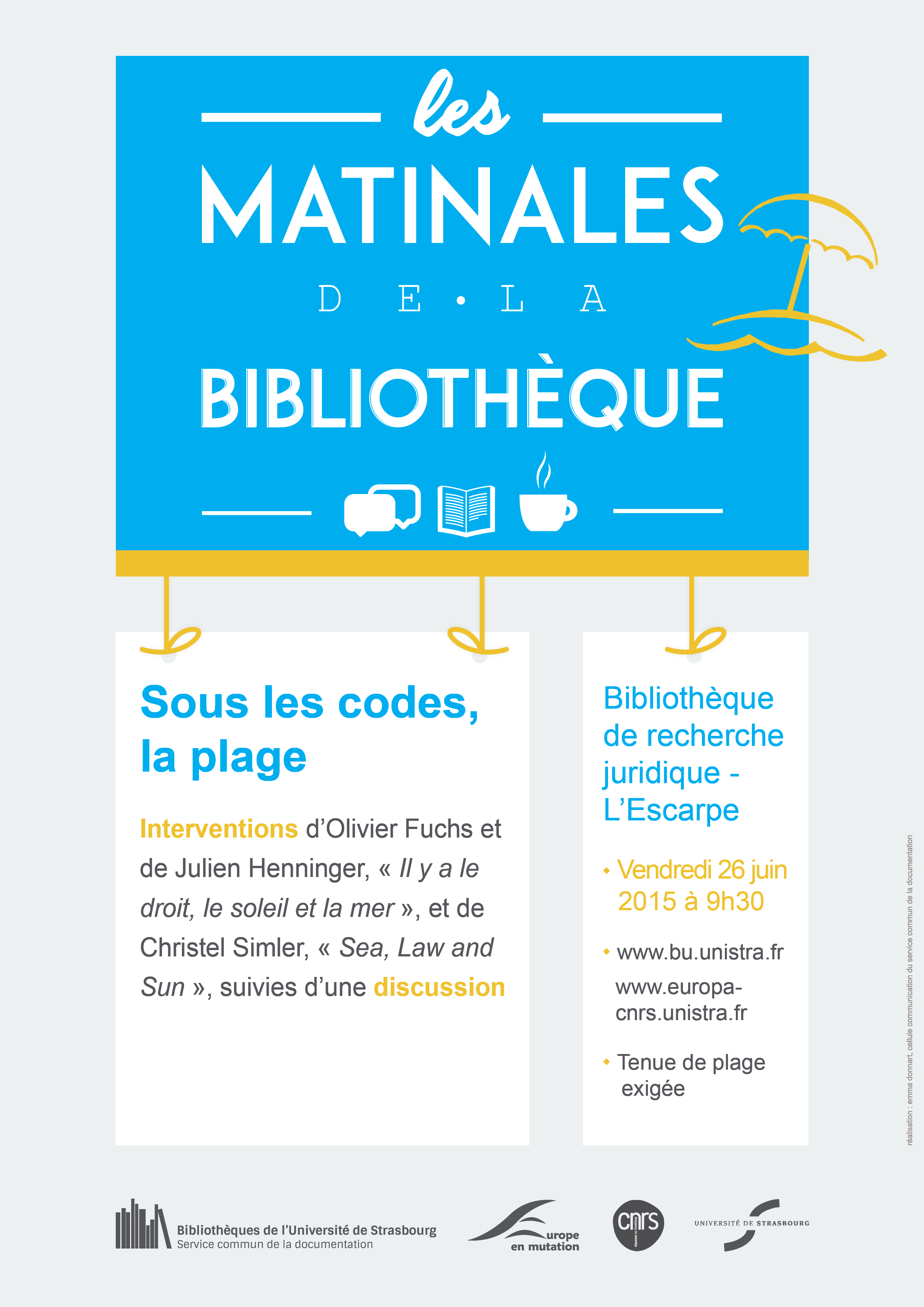 Les Matinales De La Bibliothèque Le Droit à La Plage